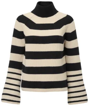 Pull-over femme manches trompette