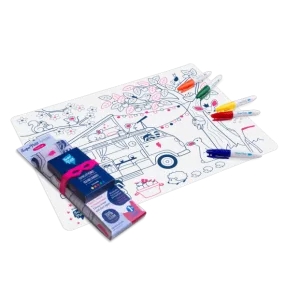 Set de table en silicone - Dream van - SUPER PETIT - Perlin Paon Paon